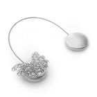 Подхват для штор тросик "Бабочка ажурная", цвет серебристый - Фото 1