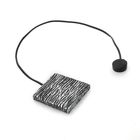 Подхват для штор на шнуре "Квадрат с волнами", цвет чёрно-серебряный - Фото 1