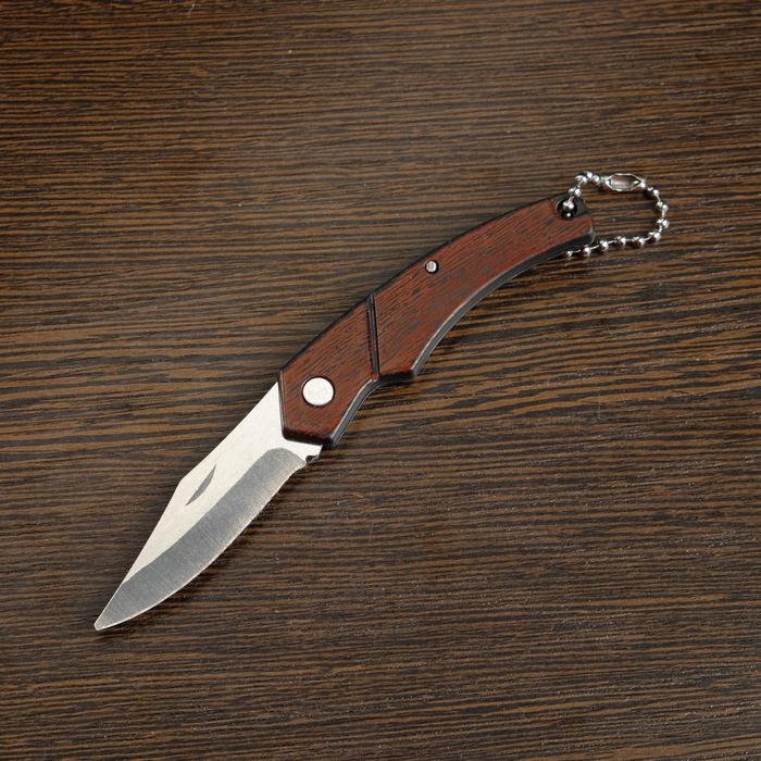 Нож складной "Ветерок" 12см, клинок 50мм/1,4мм, с цепочкой - фото 1908276063