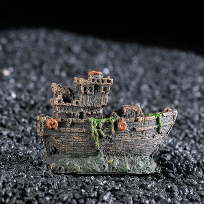Аквариумный декор «Корабль малый», 7.5×5.3×2.5 см