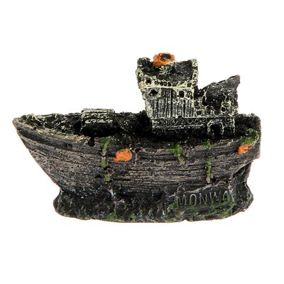 Аквариумный декор «Корабль малый», 7.5×5.3×2.5 см