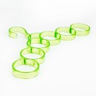 Плечики для галстуков и шарфов, 37×21 см, 6 колец, цвет зелёный - Фото 3