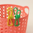 Прищепки для белья Доляна, 5.5×2.9×1.9 см, 10 шт., МИКС - Фото 10