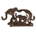 Крючки декоративные металл "Слон и слонёнок" 21х12х2 см - Фото 1