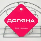 Салфетница Доляна «Цветок»,13×6×7.5 см, серебряная - Фото 4