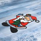 Наклейка на стекло «Дед Мороз с ёлкой», 10×14 см - Фото 2