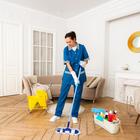 Тележка для уборки с отжимом и ведром, 20 л, жёлтая - Фото 10