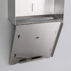 Диспенсер для бумажных листовых полотенец, нержавеющая сталь - Фото 7