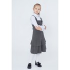 Сарафан для девочки, рост 134 см (9 лет), цвет тёмно-серый 13-004 - Фото 2