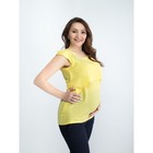 Туника женская для беременных, размер 44, рост 168, цвет жёлтый (арт. 0373) - Фото 3