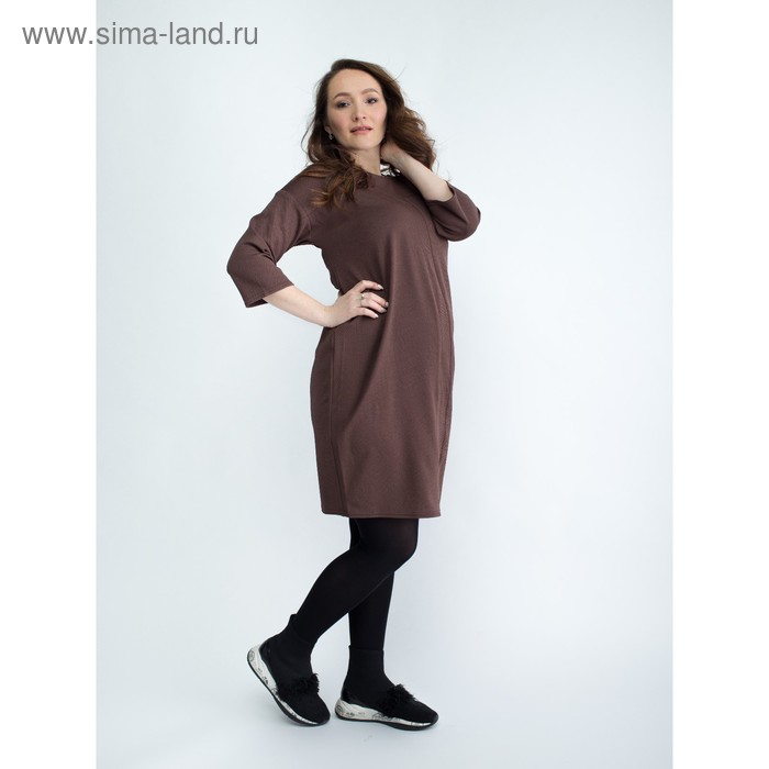 Платье женское для беременных, размер 44, рост 168, цвет коричневый (арт. 0353) - Фото 1