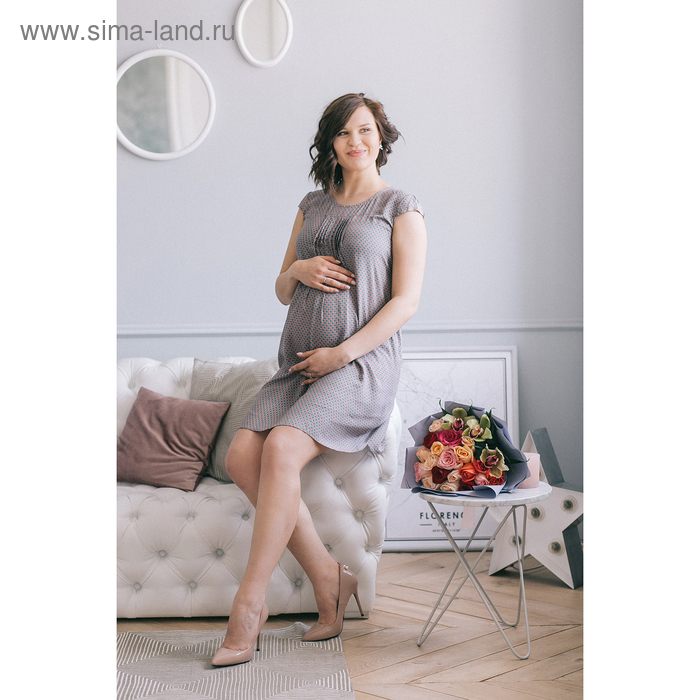 Сарафан женский для беременных, размер 46, рост 168, цвет розовый (арт. 0313) - Фото 1