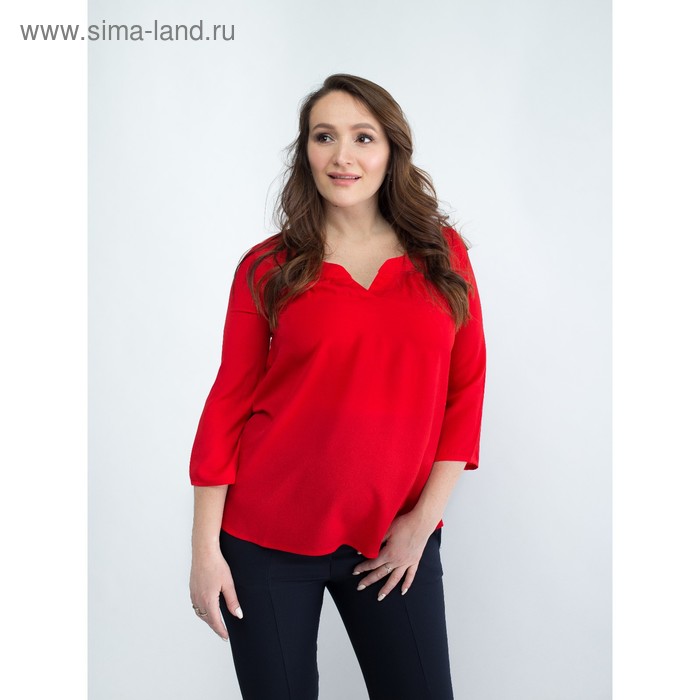 Блузка женская для беременных, размер 46, рост 168, цвет красный (арт. 0348) - Фото 1