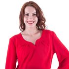 Блузка женская для беременных, размер 48, рост 168, цвет красный (арт. 0348) - Фото 5