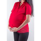 Блузка женская для беременных, размер 46, рост 168, цвет красный (арт. 0307) - Фото 2