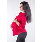 Блузка женская для беременных, размер 46, рост 168, цвет красный (арт. 0340) - Фото 3