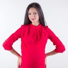 Блузка женская для беременных, размер 50, рост 168, цвет красный (арт. 0340) - Фото 5