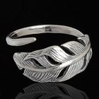 Кольцо «Сокол», безразмерное, цвет чернёное серебро - Фото 1