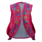 Рюкзак школьный на молнии "Сердца", 2 отдела, 1 наружный карман, отдел для обуви, розовый - Фото 3