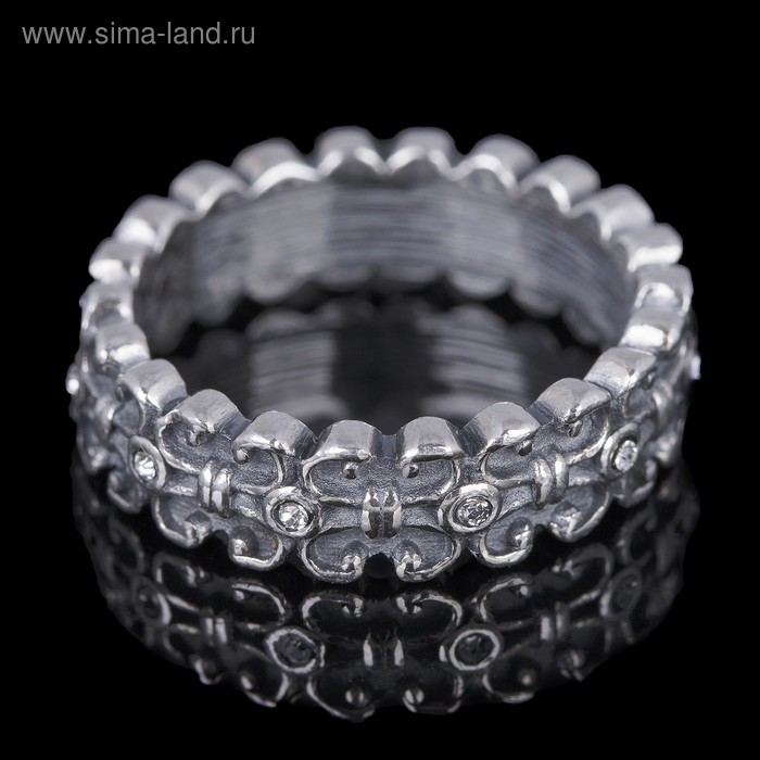 Кольцо "Вхатанга", размер 17, цвет чернёное серебро - Фото 1