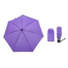 Зонт механический "Однотонный", R=53см, цвет фиолетовый - Фото 1
