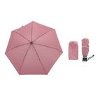 Зонт механический "Однотонный", R=53см, цвет розовый - Фото 1