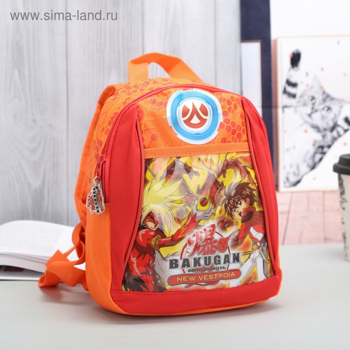 Рюкзак детский на молнии, 1 отдел, наружный карман, цвет оранжевый - Фото 1