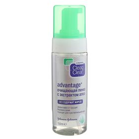 Очищающая пенка Clean&Clear Advantage, с экстрактом алоэ, 150 мл 1498003