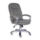 Кресло руководителя CH-868SAXSN/Grey серый искусственная кожа (пластик серебро) - Фото 1