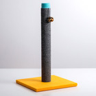 Когтеточка "Столбик" Lowcost ковролиновая,  54 х 31 см, микс цветов и игрушек - фото 8830052