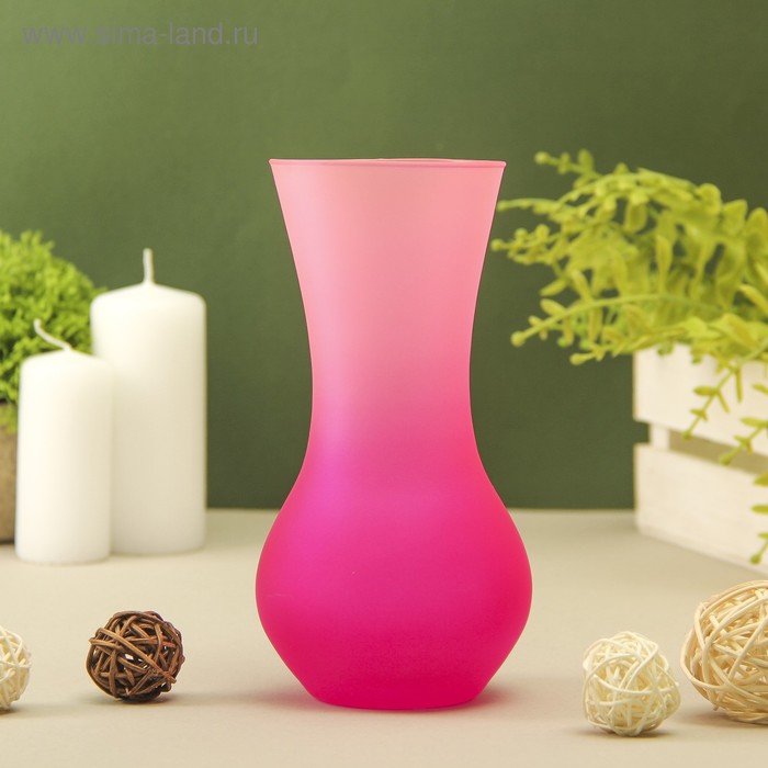 Ваза "Весна" 18/5 радуга матовая 18см МИКС - Фото 1