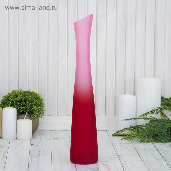 Ваза "Радуга" матовая сред. МИКС 35см - Фото 1