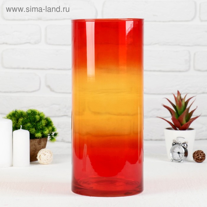 Ваза "Русалочка" цилиндр d-15см h-35см - Фото 1