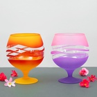 Ваза «Фэнтези», бренди бокал на ножке, 2 л, d=20 см, стекло, МИКС - Фото 3