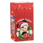 Пакет подарочный без ручек "С Новым годом!", Микки Маус, 10 х 19,5 х 7 см - Фото 1
