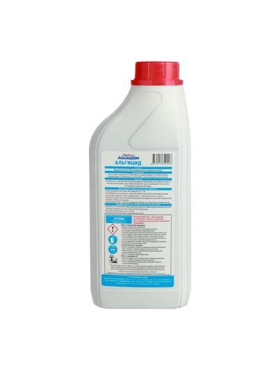 Альгицид для очистки воды в бассейне Aqualeon, 1 л/кг
