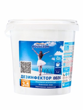 Медленный стабилизированный хлор Aqualeon комплексный таб. 200 гр., 1 кг 1532332