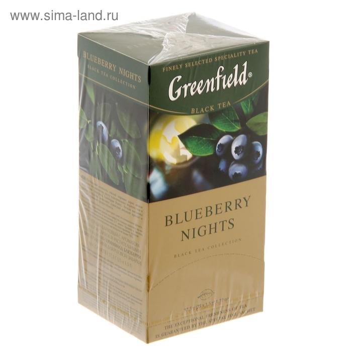 Чай Гринфилд Blueberry Nights black tea 25п*1,5 гр. - Фото 1