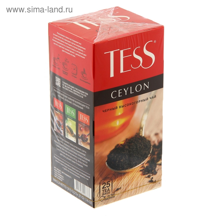 Чай Tess Ceylon, black tea, 25п*2 гр. - Фото 1