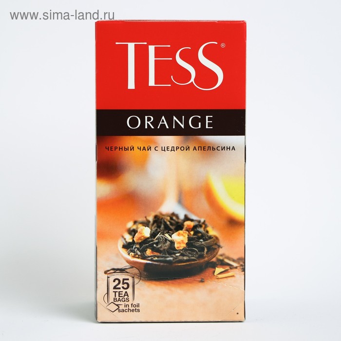 Чай Tess Orange, black tea, 25п*1,5 гр. - Фото 1