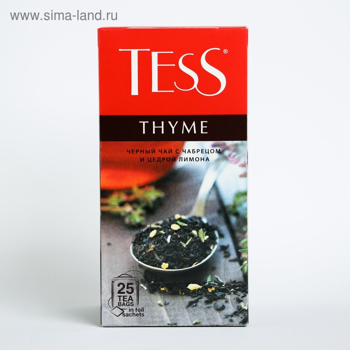 Чай Tess Thyme, black tea, 25п*1,5 гр. - Фото 1
