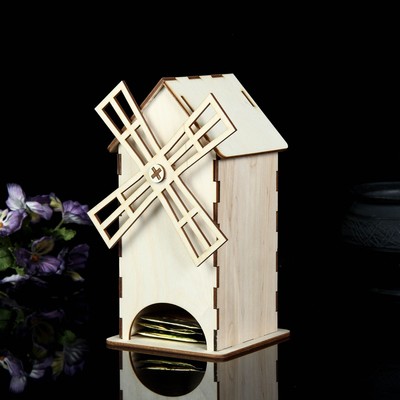 Чайный домик «Мельница», 11×21 см, заготовка для творчества