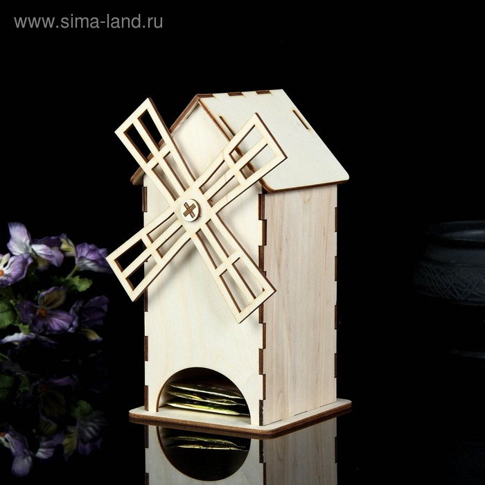 Чайный домик «Мельница», 11×21 см, заготовка для творчества - Фото 1