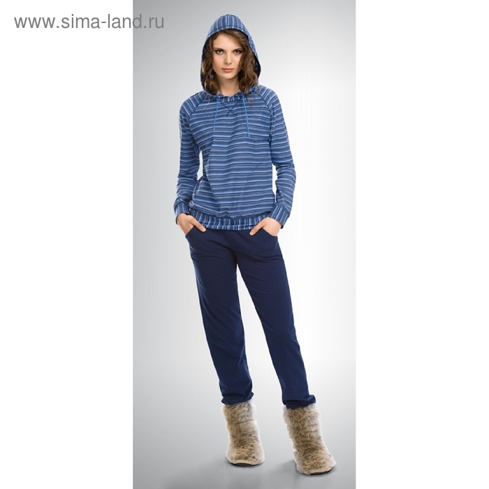 Комплект женский, размер S, цвет джинсовый - Фото 1