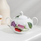 Сервиз чайный «Королева цветов», 14 предметов: чайник 1 л, сахарница 600 мл, 6 чашек 250 мл, 6 блюдец d=14 см - Фото 4
