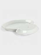 Сервиз столовый Добрушский завод «Голубка. Классик», 36 предметов, 2 вида тарелок, деколь и отводка люстром, фарфор, белый - Фото 7