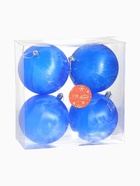 Ёлочные игрушки «Туман», шары новогодние, d=10 см, набор 4 шт., синий - Фото 5