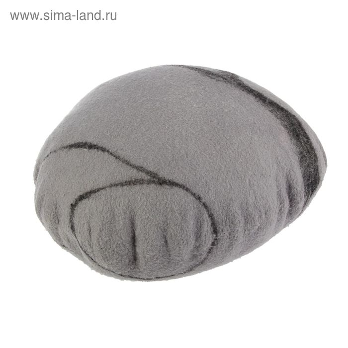 Подушка из войлока, диаметр 30 см, цвет серый - Фото 1