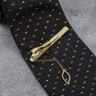 Зажим для галстука "Классика" с точечным нанесением, цвет чёрно-золотой - Фото 2