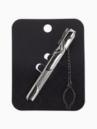 Зажим для галстука стальной «Классический» галкой, цвет серебро  (артикул 1532820)  большой выбор товаров оптом и в розницу по низким ценам с доставкой